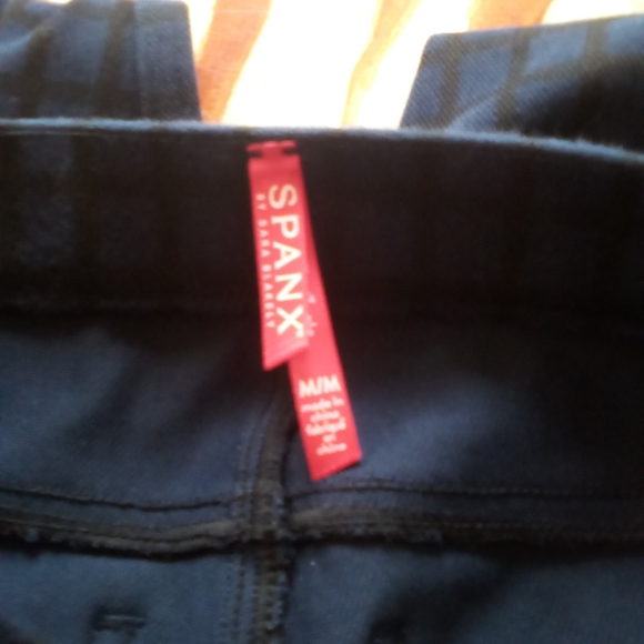 Spanx navy blue plaid leggings - Picture 5 of 9